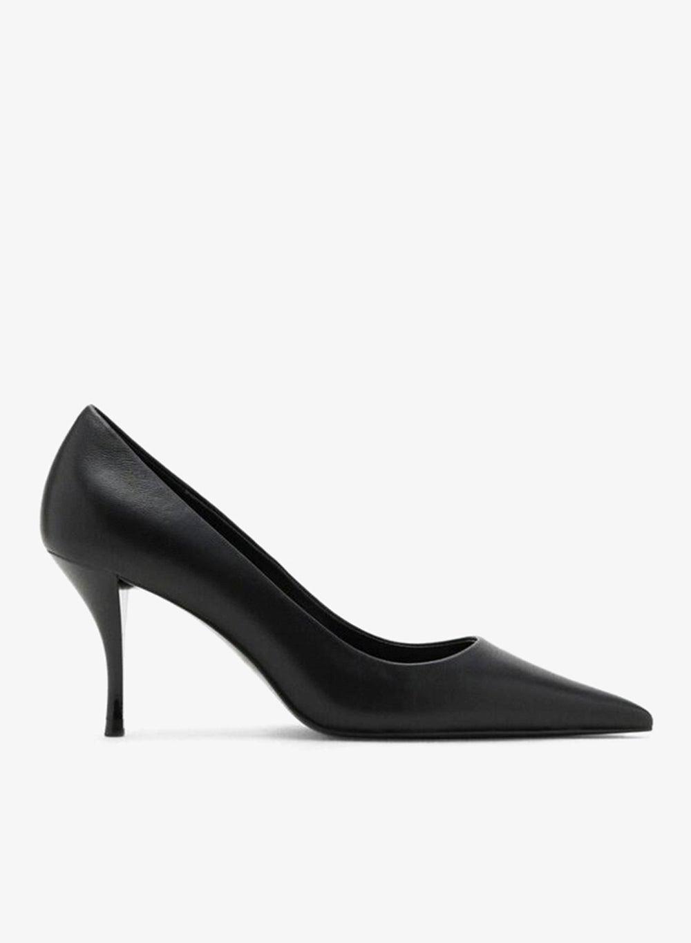Goat Leather Pointed Stiletto Heel Pumps - Image 1