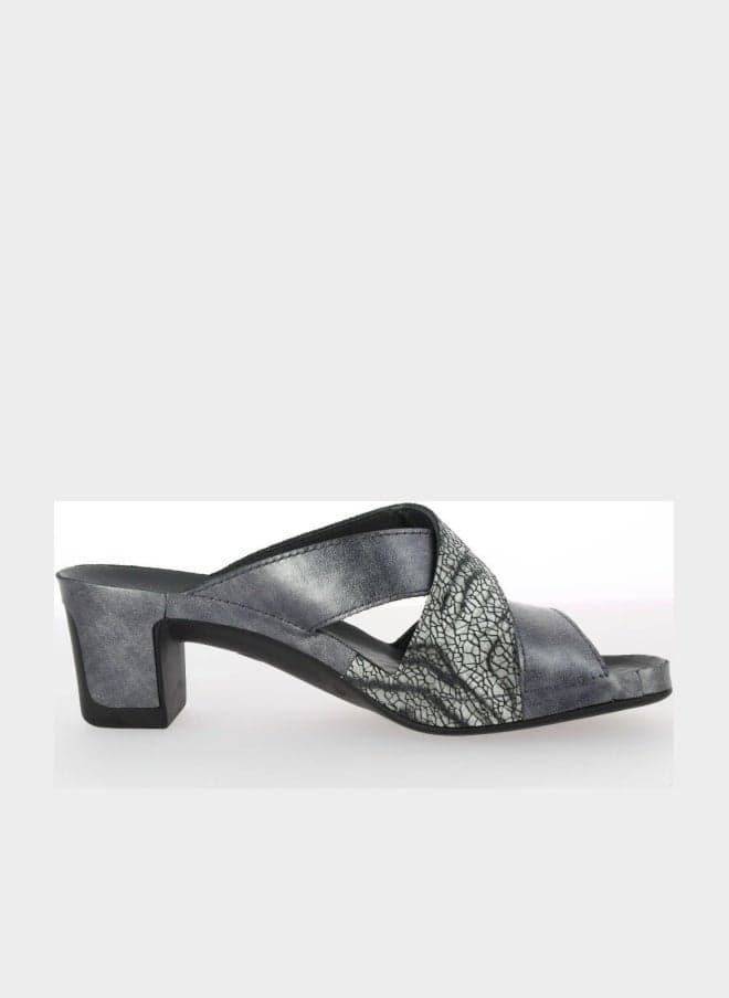 148-886 Vital Joy Block Heel Sandals Bleary/Tiger 05034AS - Image 1