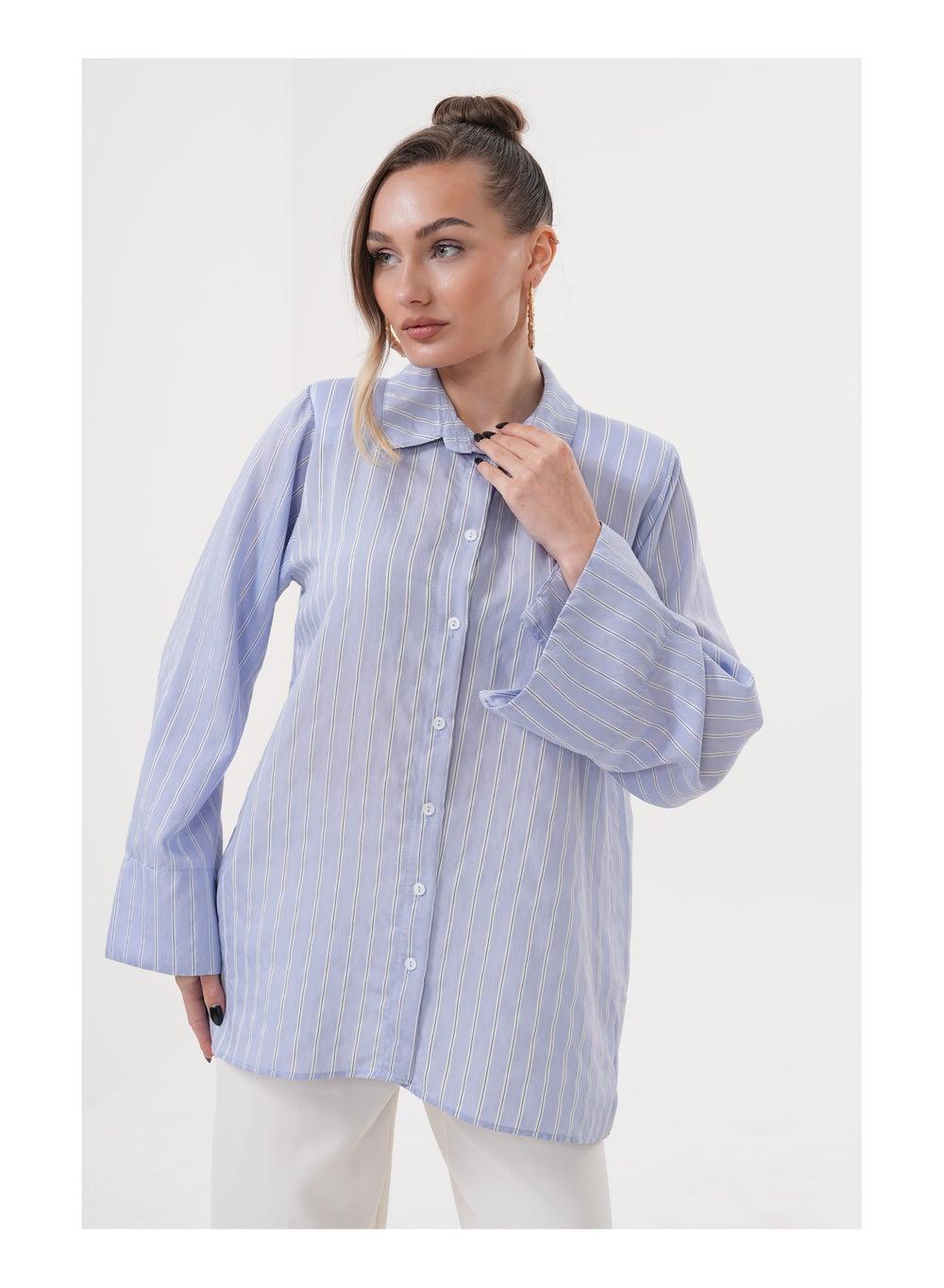 Ruby Stripe Flare Tunic - Image 1