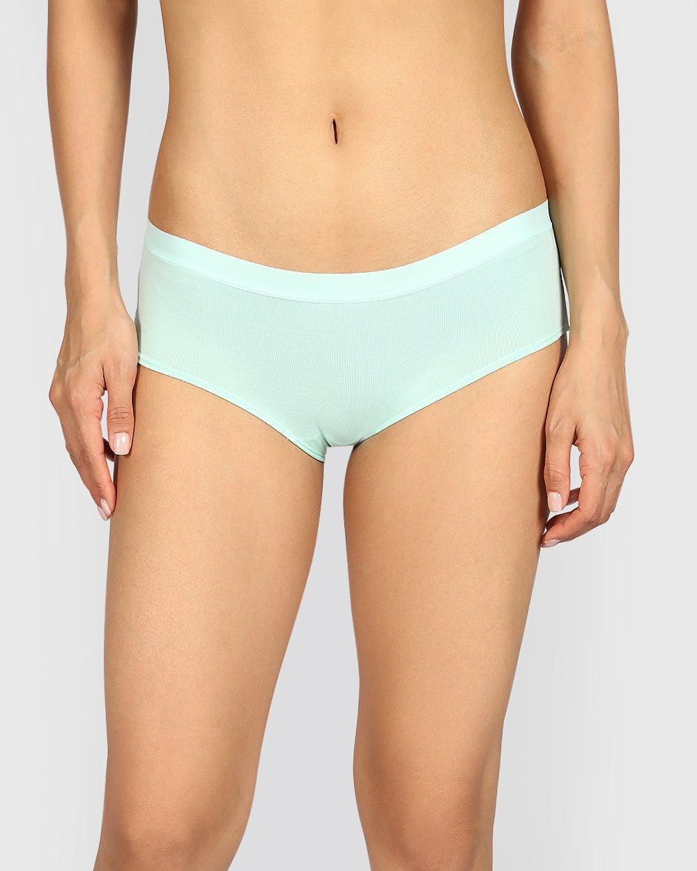 La Senza Ultrasoft Mist Green Modal Hipster Panties - Image 1