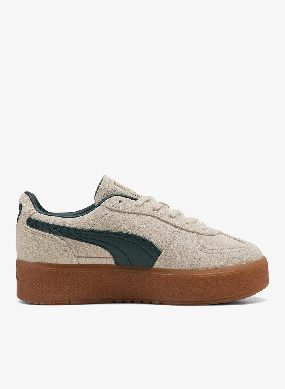 Palermo Elevata Women's Retro Leather Low-Top Sneakers - Image 1
