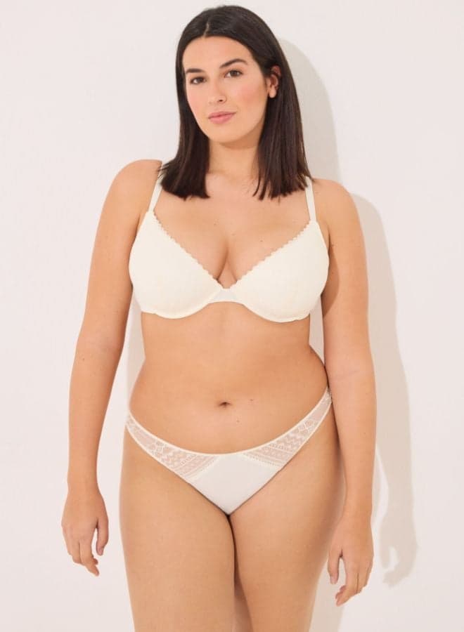 GORGEOUS Ivory Lace Push-Up Bra - Image 1