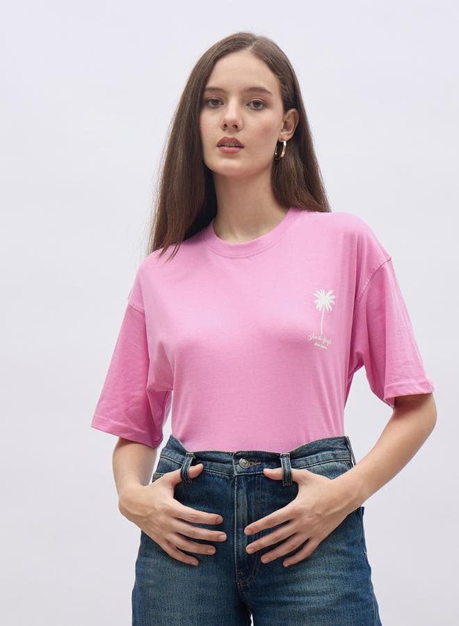 Styli Oversized Graphic Print T-Shirt for Women - Image 1