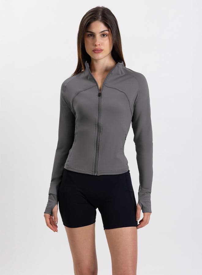 Soft Zip-Up Top for Active Everyday Wear - Image 1