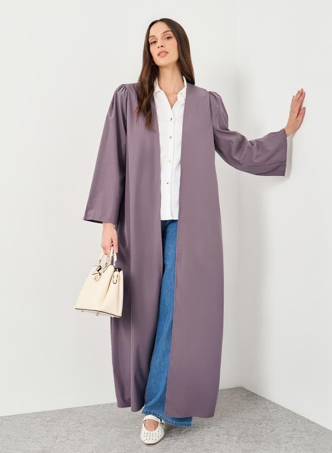 Styli Women Purple Front Open Kimono - Image 1