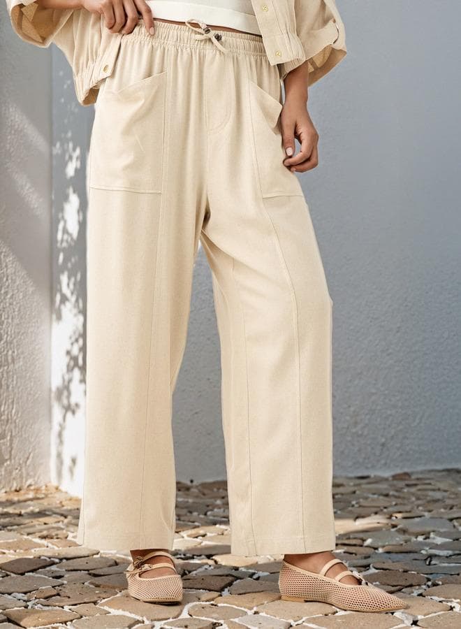 Lee Cooper Relaxed Fit Flexi Waist Pants - Image 1