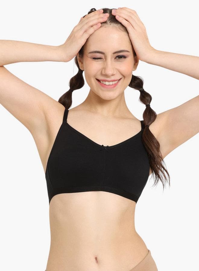 Zivame Non-Padded Bra with Hook and Eye Closure - Image 1
