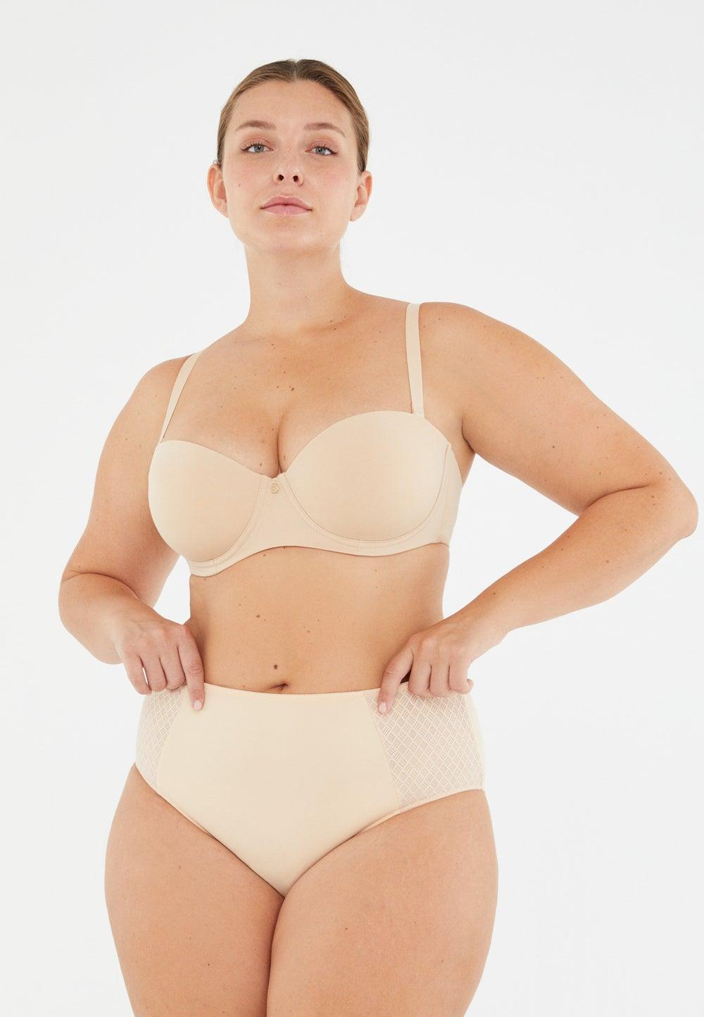 Full Coverage Non-Padded Polyamide Nude Bra - Image 1