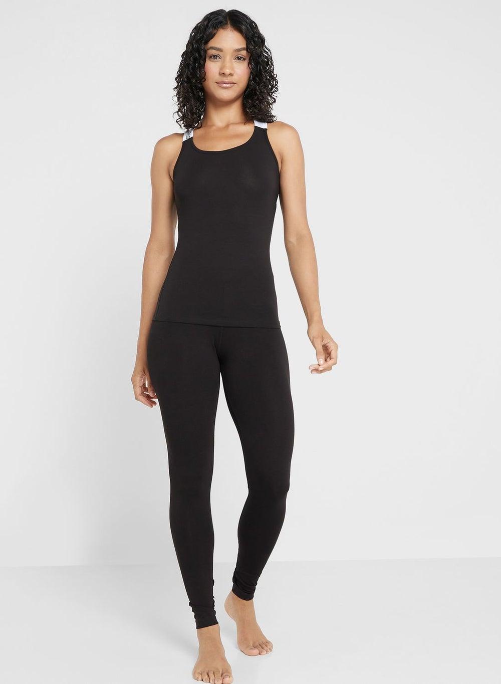 High Waist Leggings with Signature Branding Print - Image 1