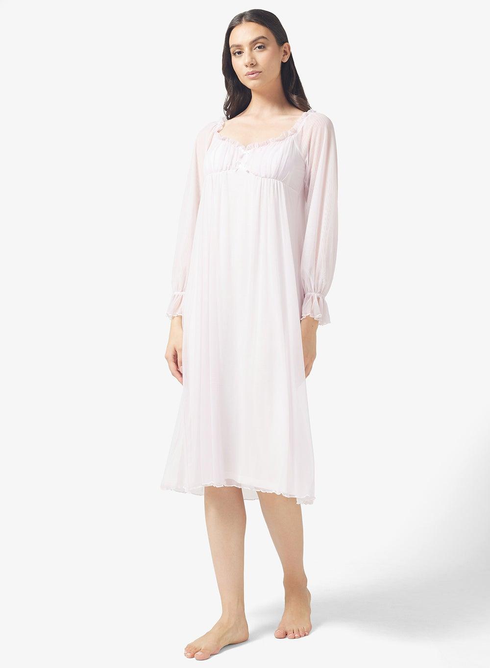 Puff Sleeve Night Dress for Women - Image 1