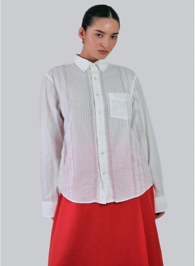 Regular Fit Indigo Oxford Shirt for Everyday Wear - Image 1