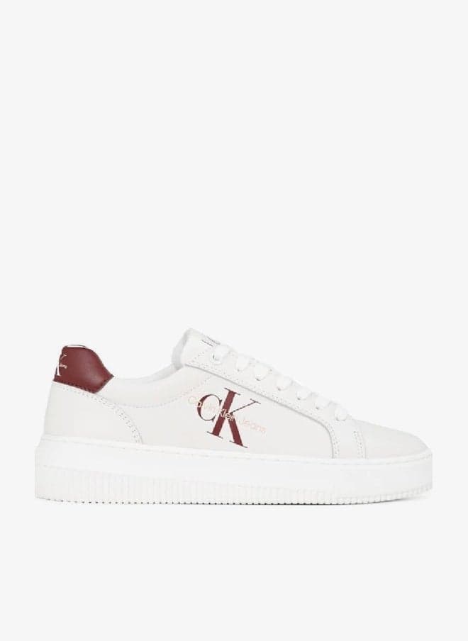 Chunky Cupsole Leather Low-Top Sneakers - Image 1