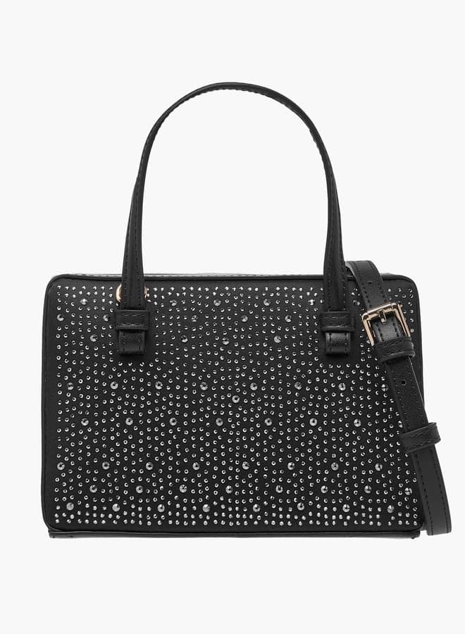 Women Embellished Tote Bag with Adjustable Strap - Image 1