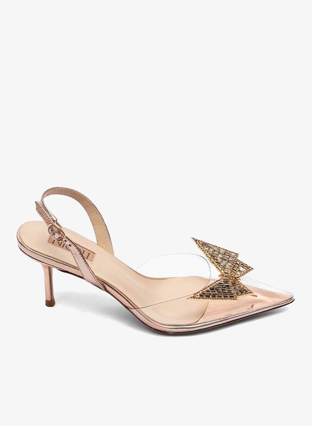 GWEN Crystal Bow Glass Pumps - Image 1
