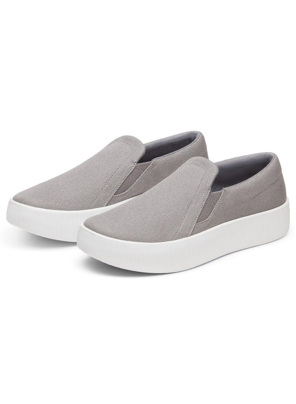 Women's Lounger Lift Medium Grey Blizzard Sole Sneakers - Image 1