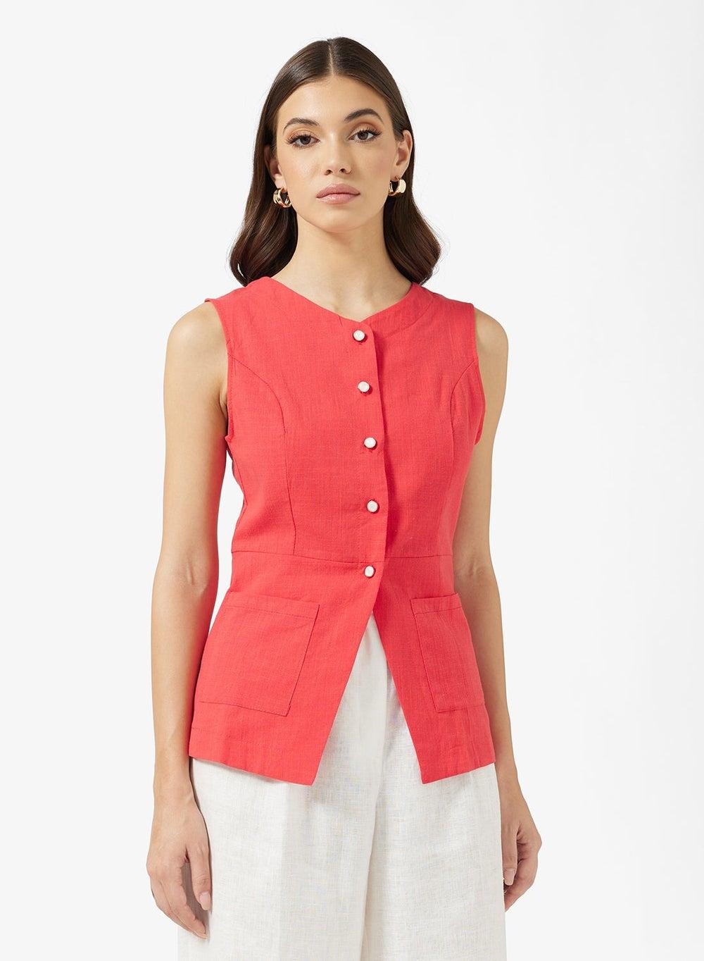 Sleeveless Vest Top for Layered Everyday Styling - Image 1