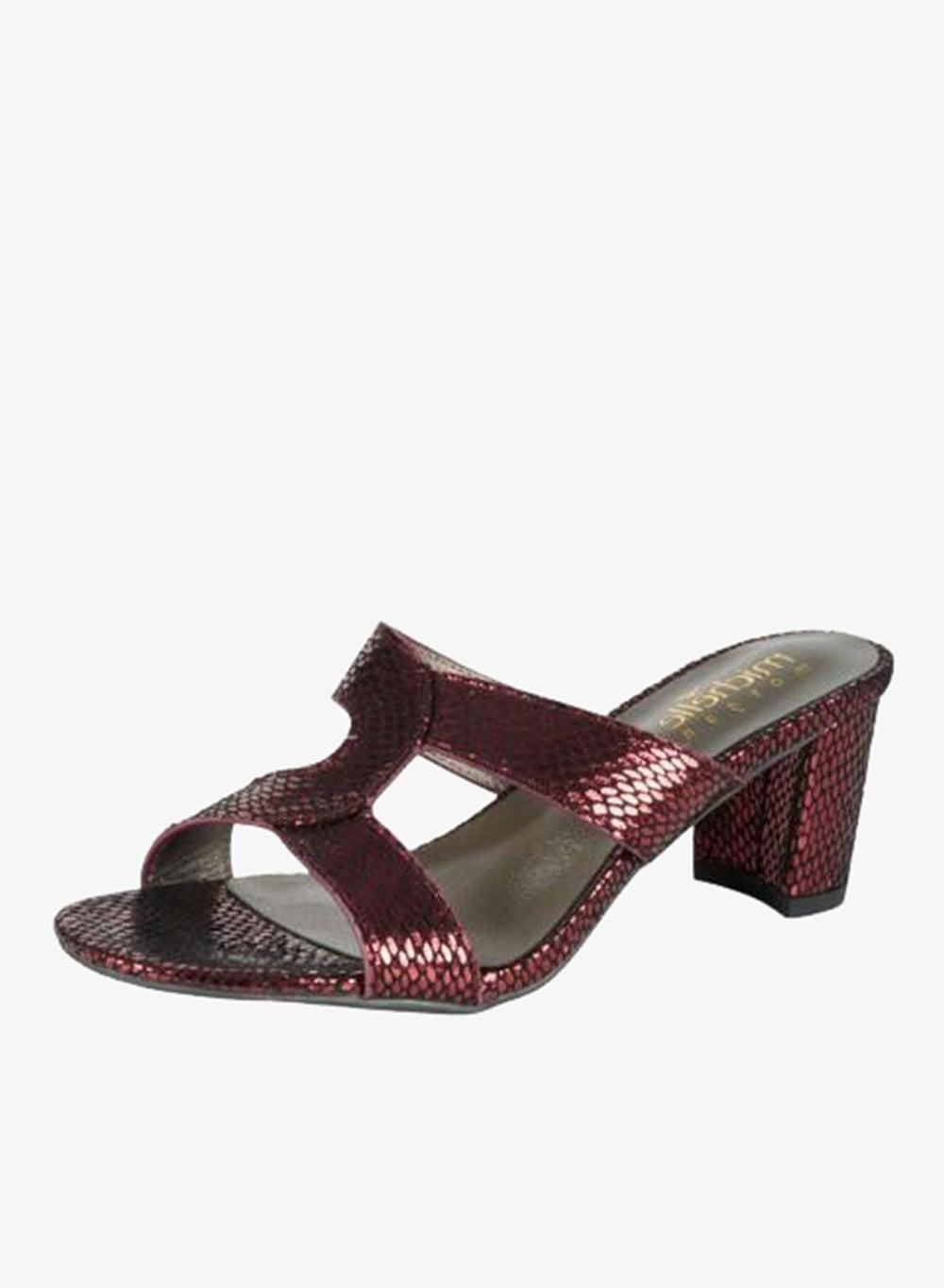 092-2927 Michelle Morgan Bordo Block Heel Sandals - Image 1