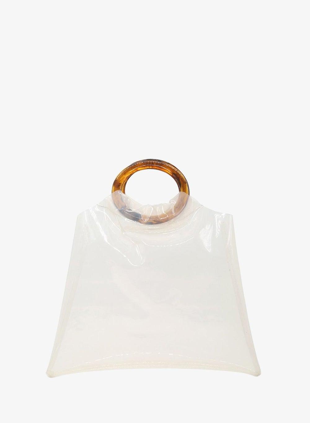 White Premium Tote Bag with Round Handle - Image 1