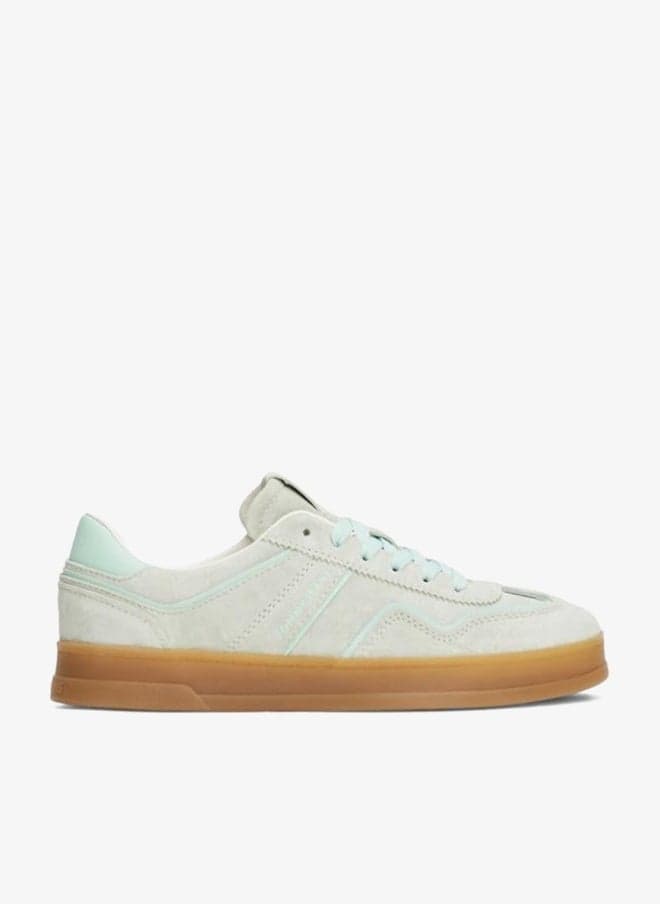 Greenwich Textile Low-Top Leather Sneakers - Image 1