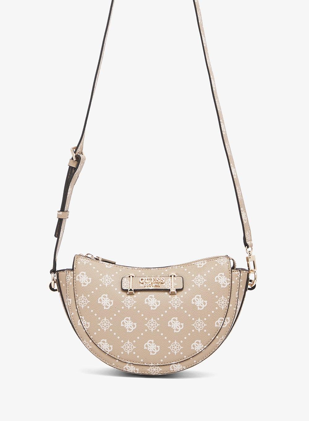 Silia Cream Textured Crossbody Bag - Image 1