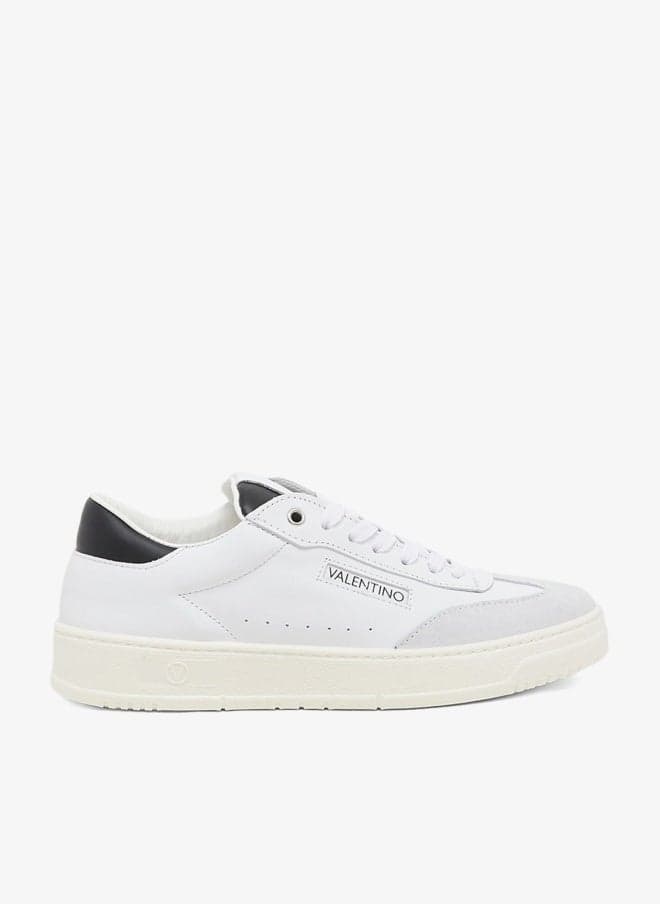 Lace-Up Low Top Leather Sneakers - Image 1