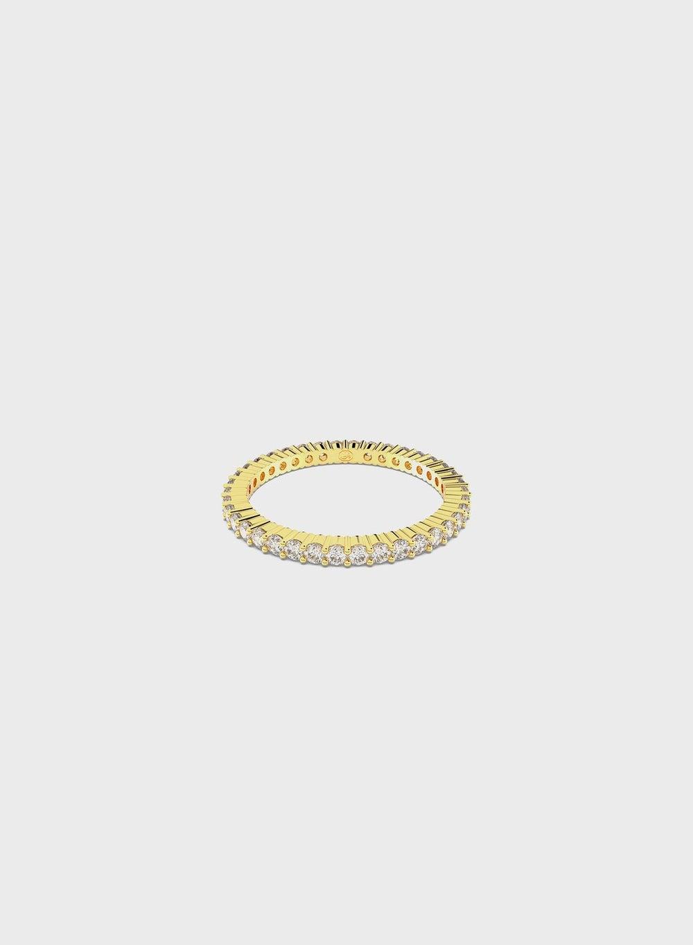 Vittore Gold-Tone Plated Ring with Clear Stones - Image 1