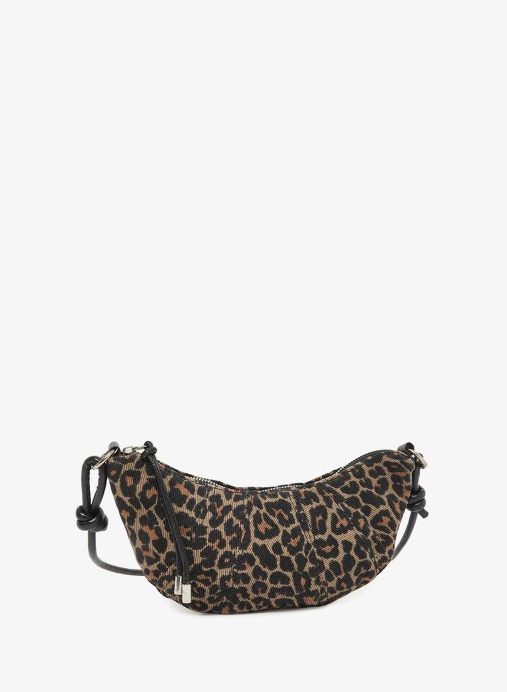 Styli Leopard Print Shoulder Bag with Zip Closure - Image 1