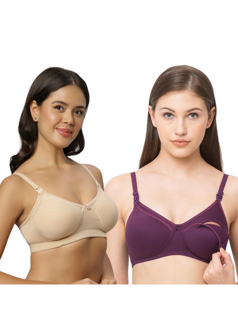 Cotton Wireless Maternity Nursing Bra for Breastfeeding Comfort - Image 1