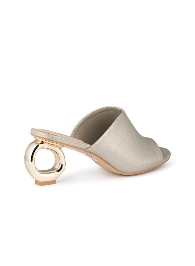 Women One Strap Mid Heel Sandals - Image 1
