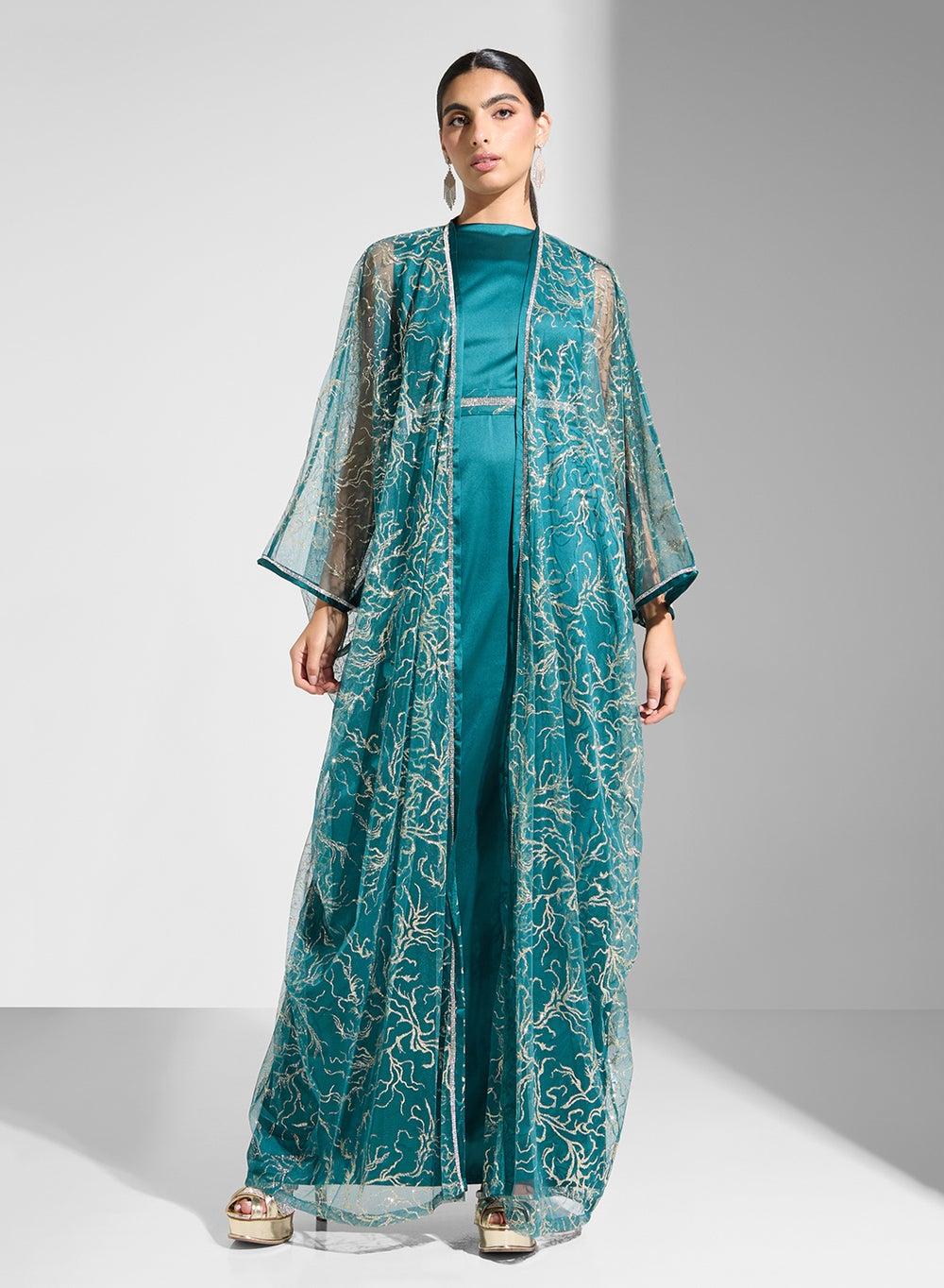 Arabian Long Sleeve Polyester Dress - Image 1