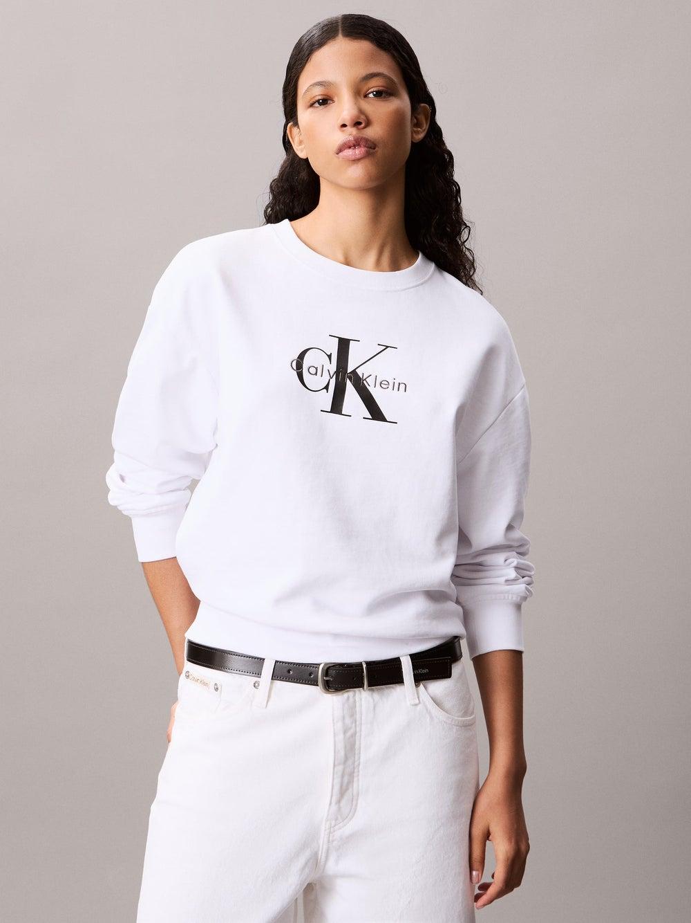 Monogram Logo French Terry Relaxed Sweatshirt - Image 1