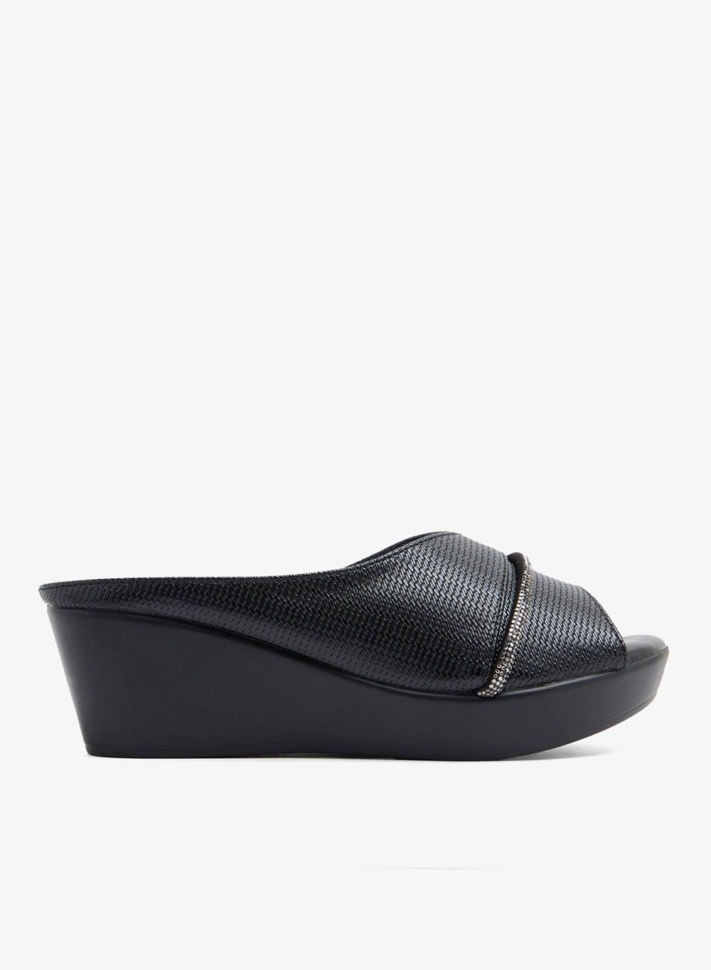 Glorious-wedge mules LRPWS20787 in microfiber - Image 1