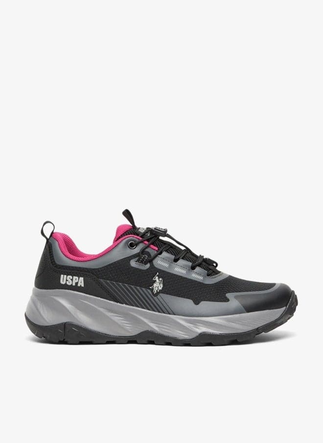 Women's Black Low-Top Lace-Up Sneakers for Everyday Wear - Image 1