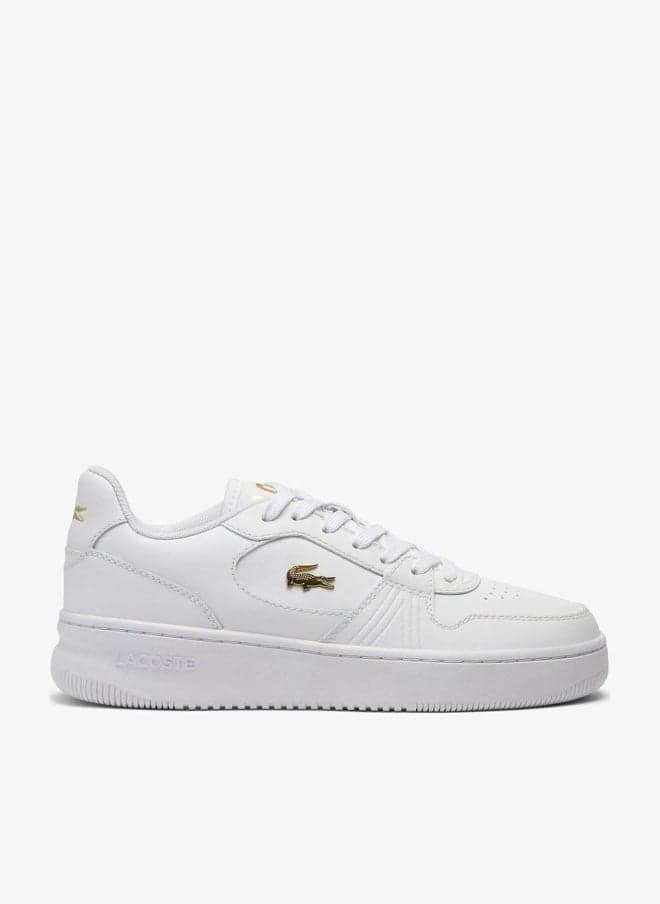 L001 Low Top Court Sneakers with Gold-Tone Details - Image 1