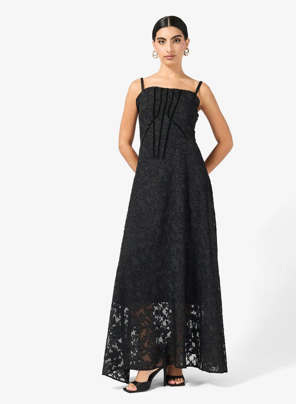 Strappy Maxi Dress With Corset Detail - Image 1