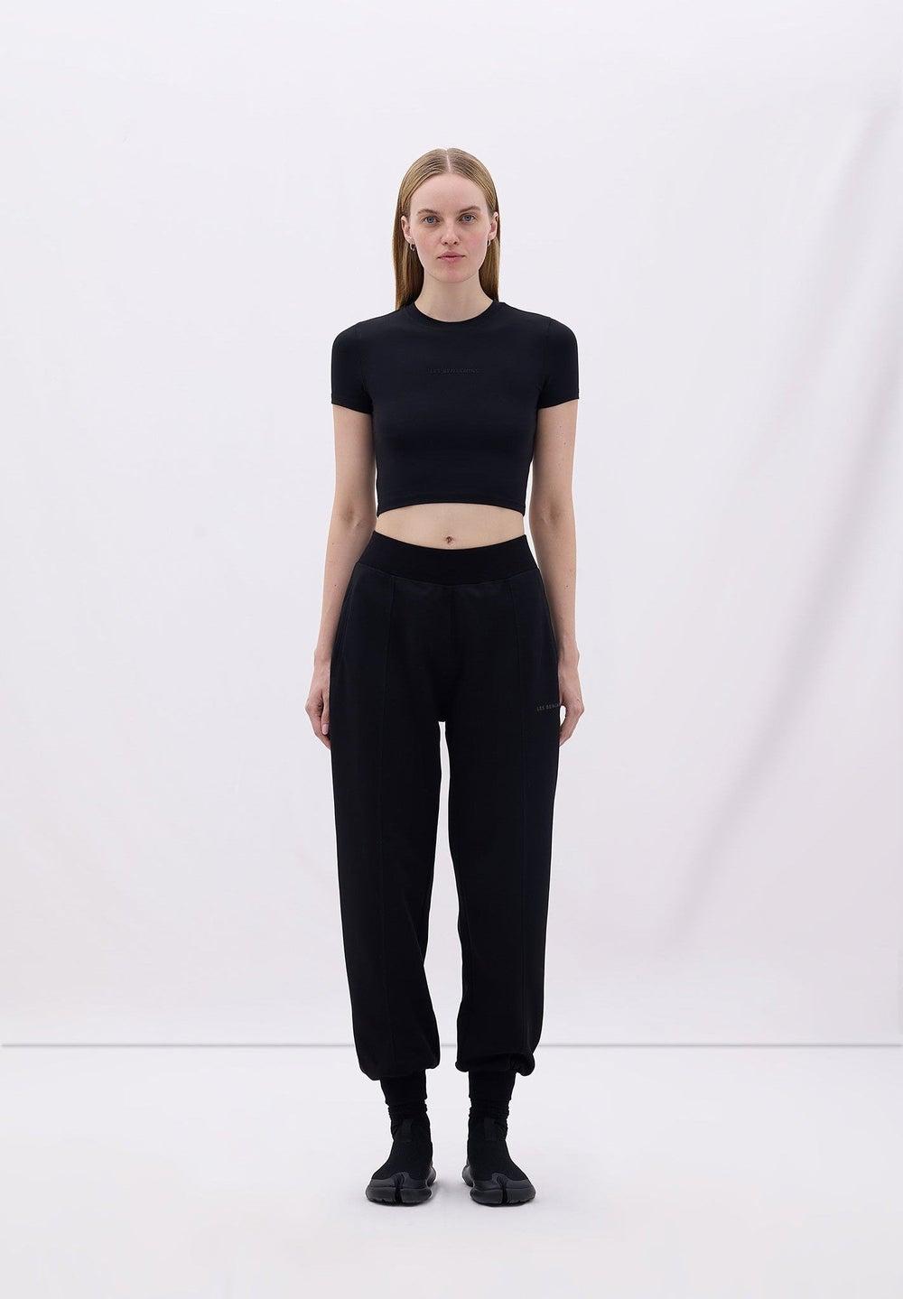 SWEATPANT 406 Black Cuffed Sweatpants - Image 1