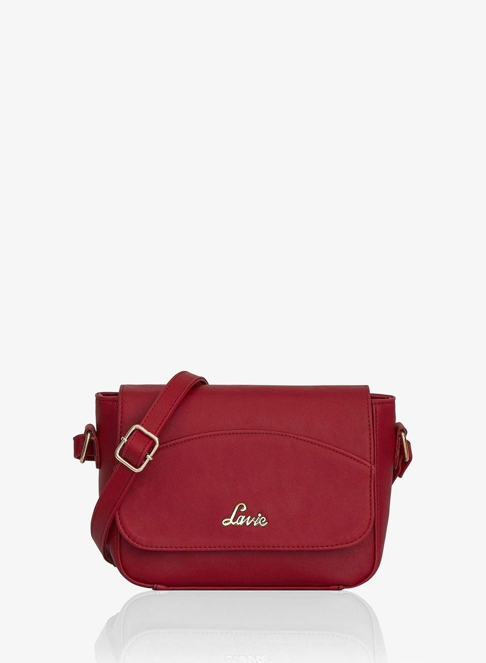 Broxa Red Flap Over Women's Sling Bag - Image 1