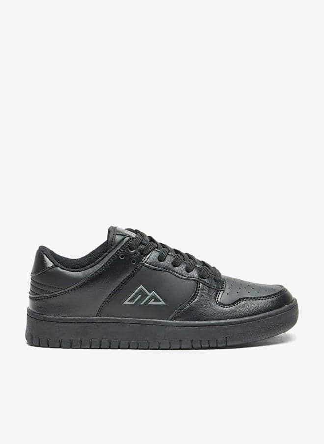 Women's Textured Lace-Up Low-Top Sneakers - Image 1