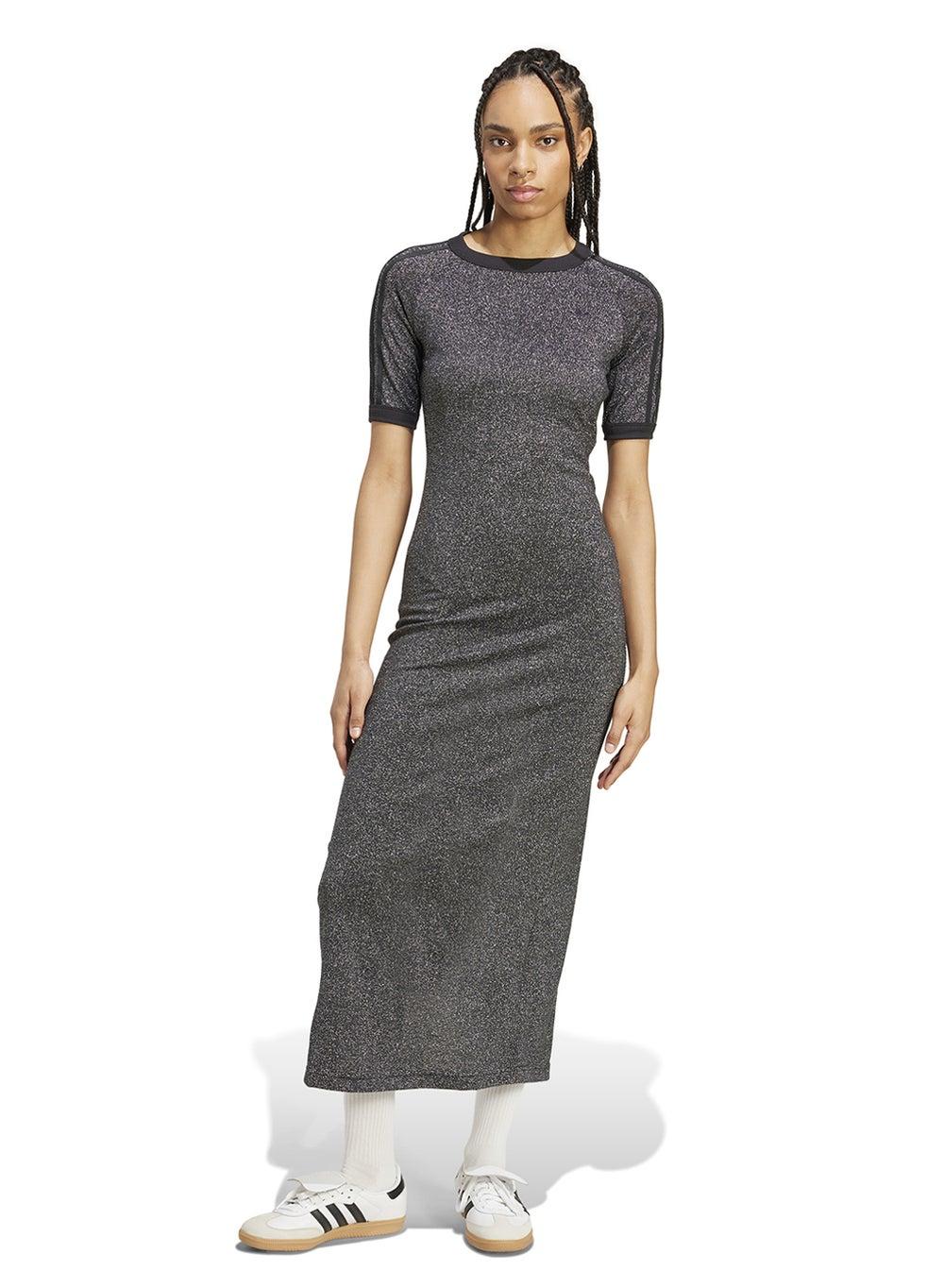 3-Stripe Adicolor Holiday Glitter Slim Fit Dress - Image 1
