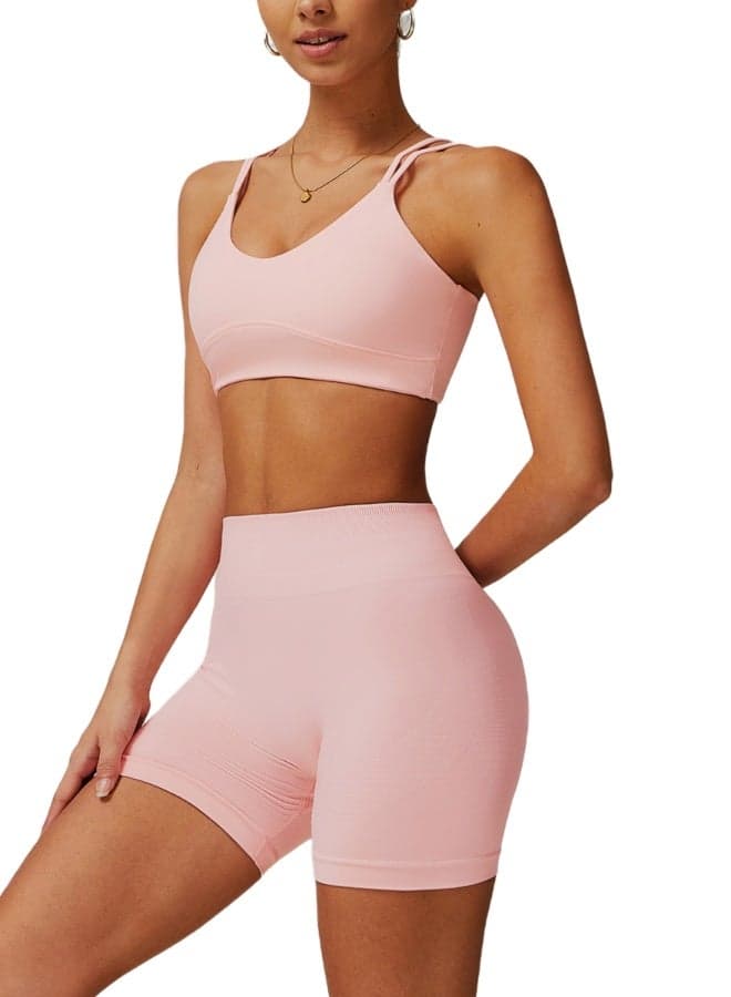 Women's Striped Back Sports Bra - Image 1