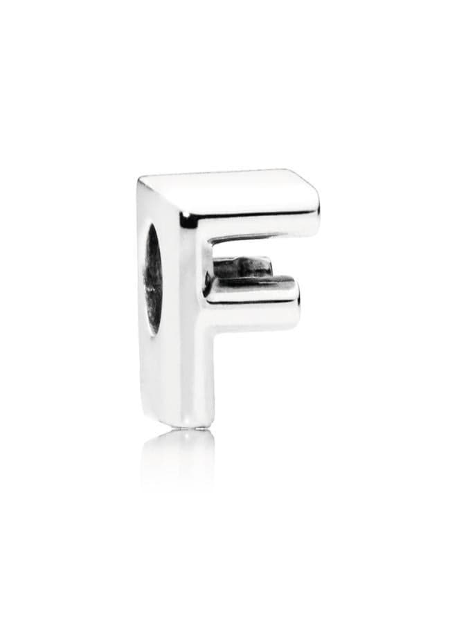 Letter F Sterling Silver Alphabet Charm - Image 1