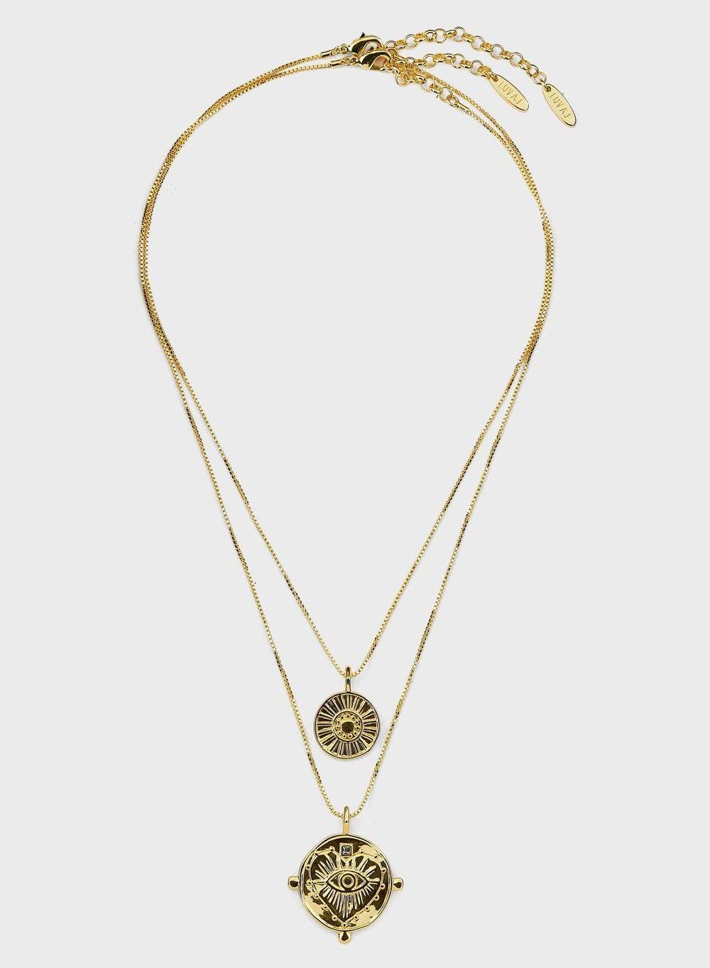 Evil Eye Long Necklace Set of 2 - Image 1