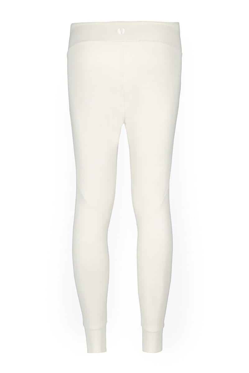YesEco Women’s Maternity Yoga Pants, White High-Waist Support - Image 1