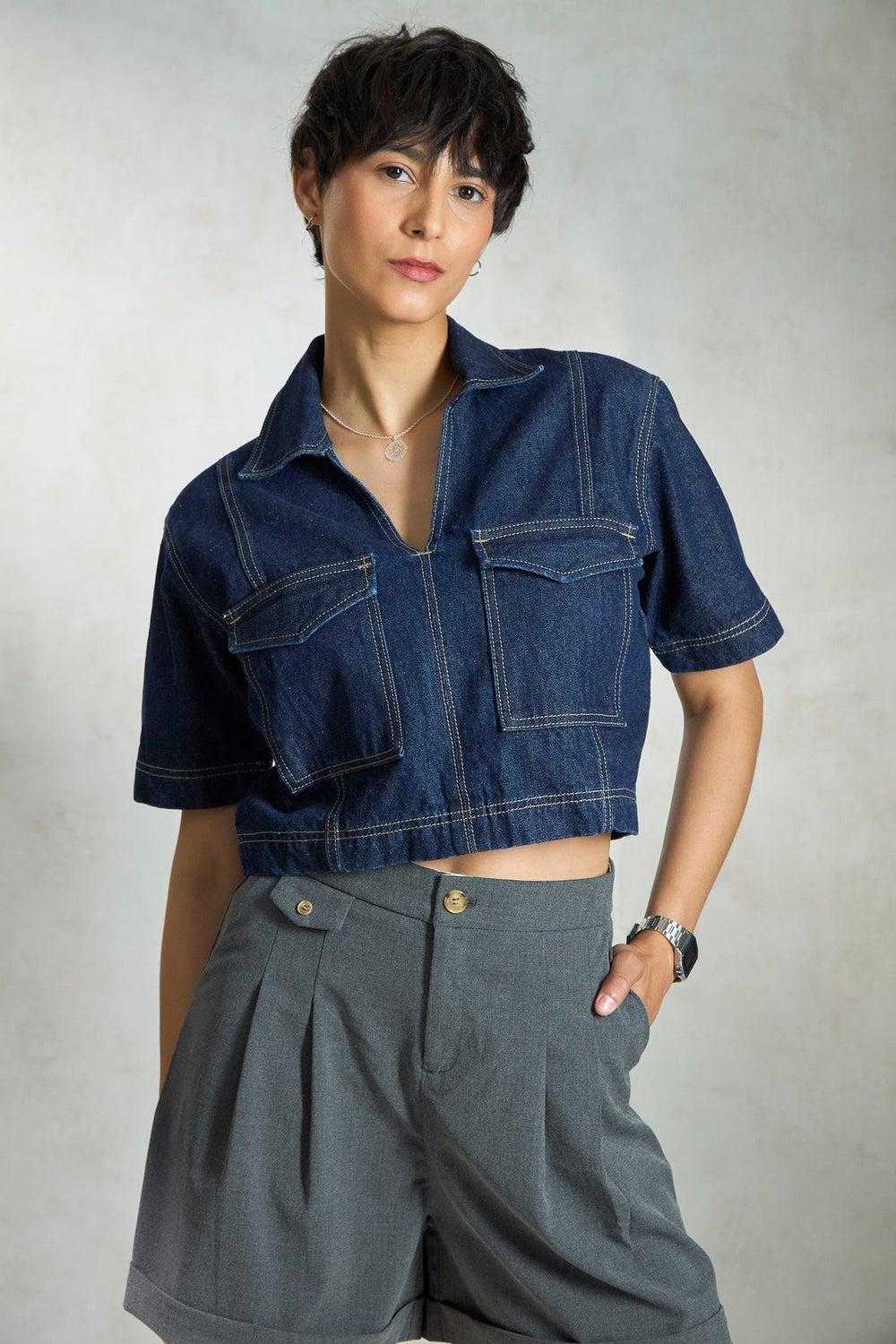 Virgio Women Boxy Opaque Casual Shirt - Image 1