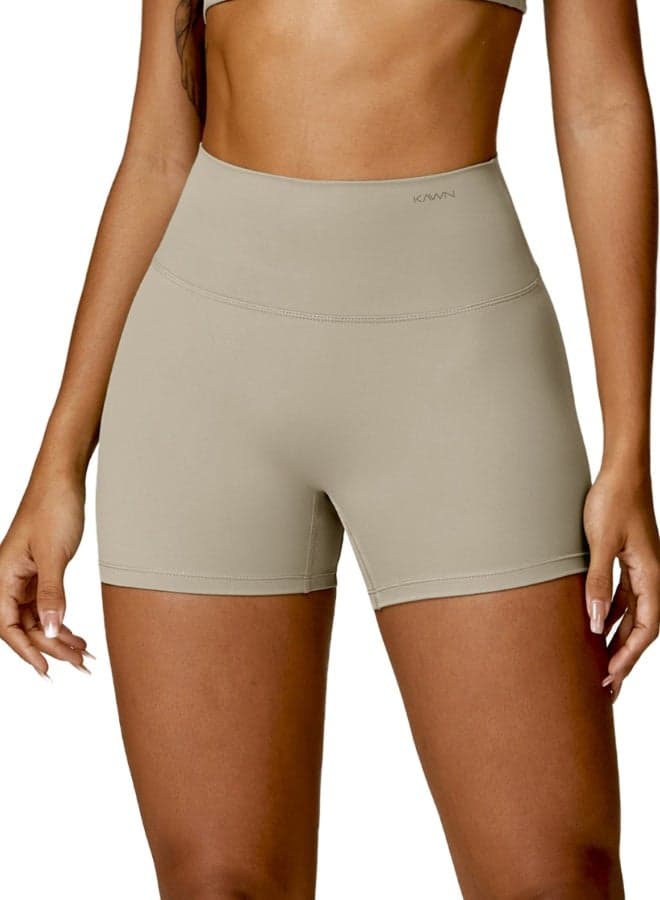Women’s High Waist Contour Yoga Shorts with Tummy Control - Image 1
