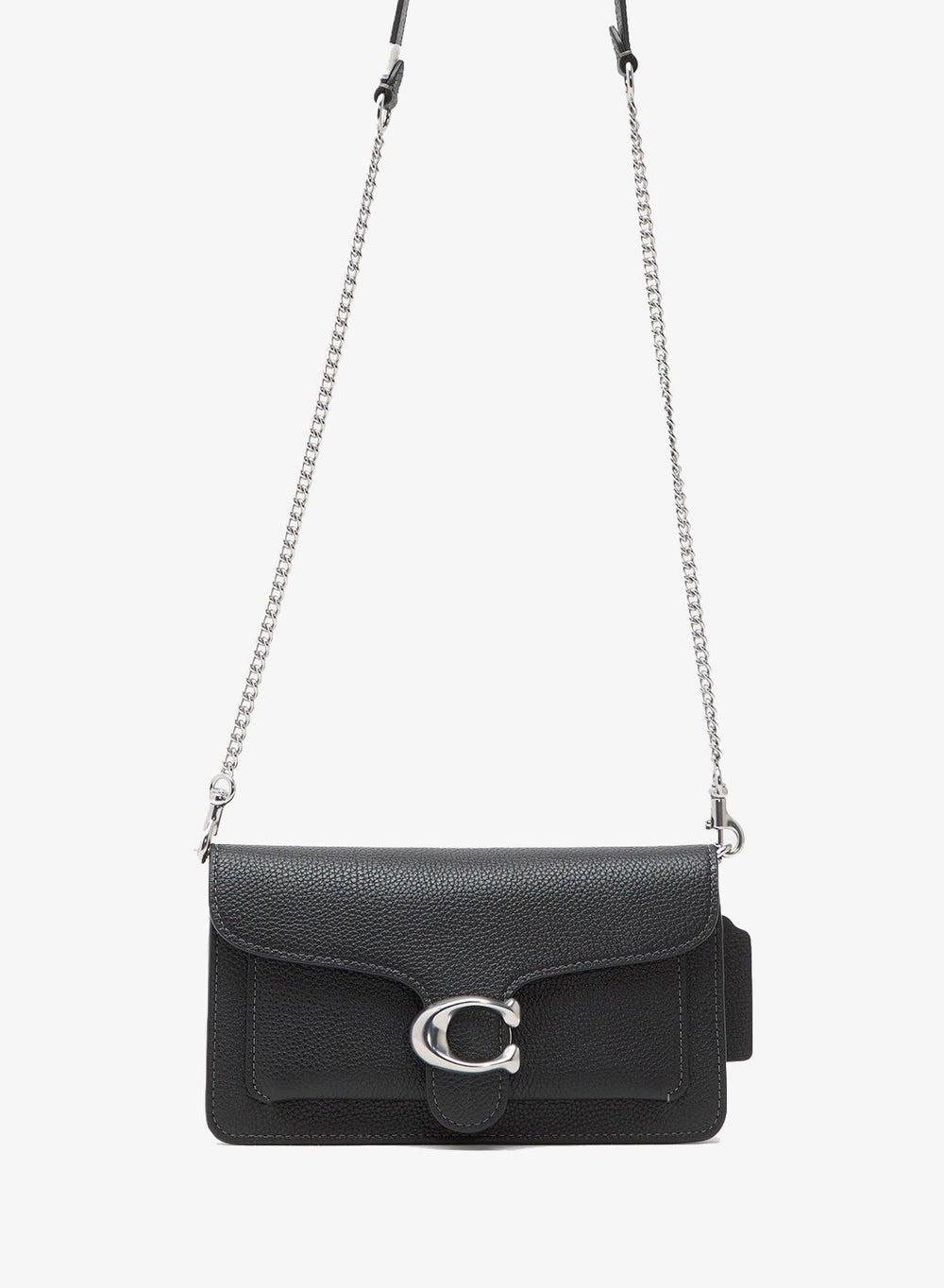 Tabby Chain Clutch 21 in Polished Pebble Leather - Image 1