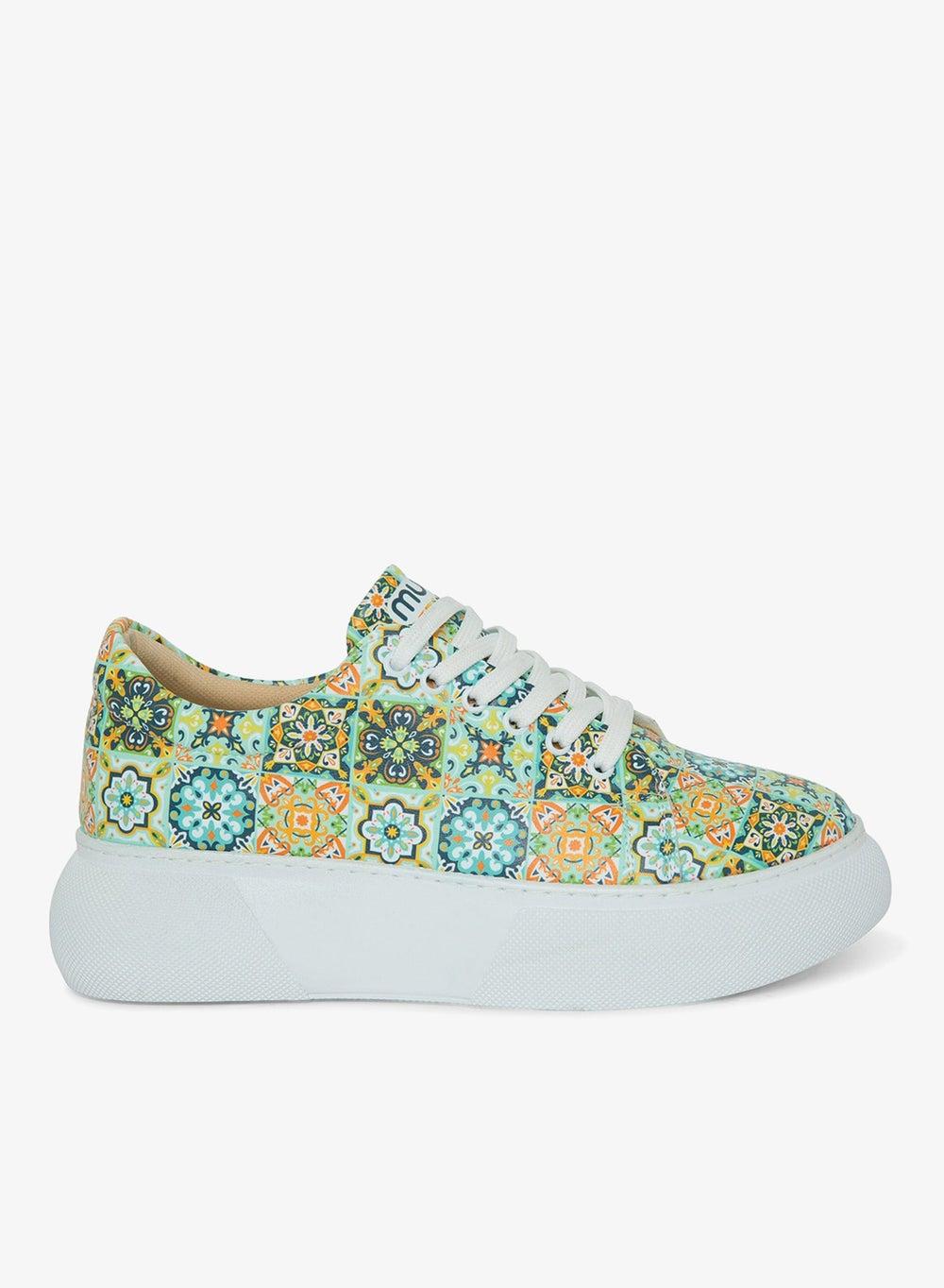 Mosaics Sneakers with 3.5 cm High Sole - Image 1