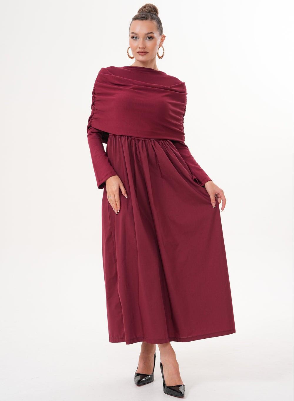 Ruby Grace Off-Shoulder Maxi Dress - Image 1