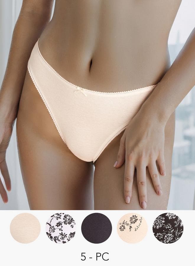 Set of 5 Assorted Bikini Briefs - Image 1