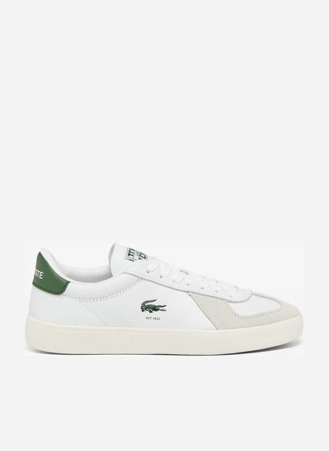 Baseshot Low Top Court Sneakers with Retro Leather Style - Image 1
